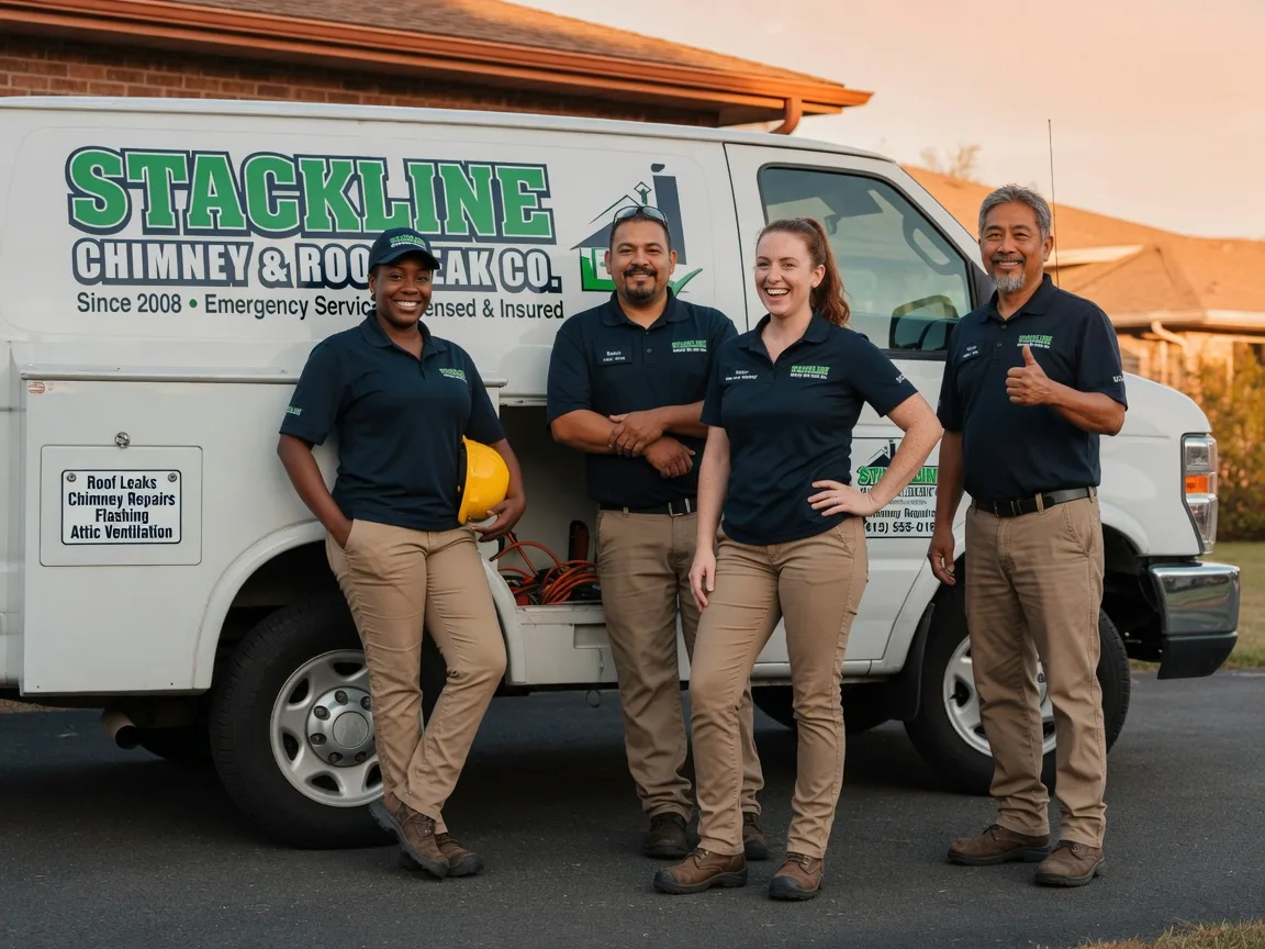 Chimney flashing repair company in Bennington, OK